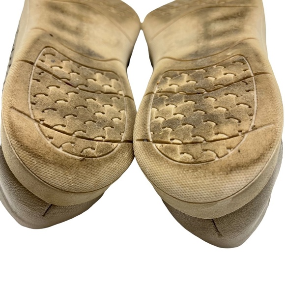 ROCKPORT Metallic Pewter Laser Cut Out Flats Slip On Loafers Genuine Leather 7.5 - Picture 16 of 16